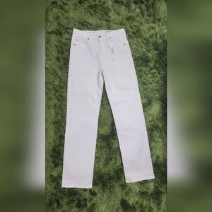 NWT A.G. Saige White High Rise Straight Jeans Size 27